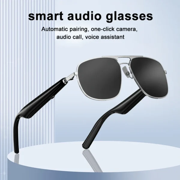 Cavenirer Bluetooth Audio Smart Glasses with Wireless Controls