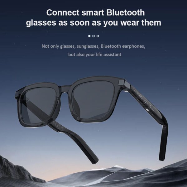 Cavenirer Bluetooth Audio Smart Sunglasses with AI Voice Support