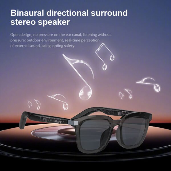 Cavenirer Bluetooth Audio Smart Sunglasses with AI Voice Support