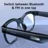 Cavenirer Bluetooth 5.4 Open-Ear Audio Glasses with Touch Controls