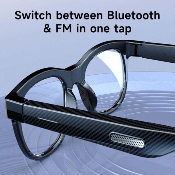 Cavenirer Bluetooth 5.4 Open-Ear Audio Glasses with Touch Controls