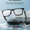 Cavenirer Open-Ear Bluetooth Smart Glasses with Optical Frame