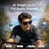 Cavenirer Bluetooth 5.4 Open-Ear Audio Glasses with Touch Controls