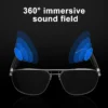 Cavenirer Bluetooth Audio Smart Glasses with Wireless Controls