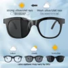 Cavenirer Bluetooth 5.4 Open-Ear Audio Glasses with Touch Controls