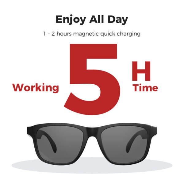 Cavenirer Day-Night Anti-Blue Light Audio Sunglasses with Bluetooth