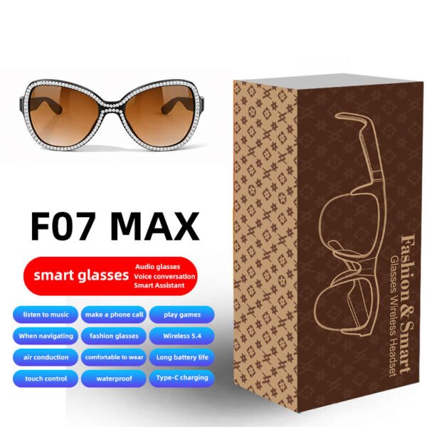 Cavenirer UV-Protective Open-Ear Audio Sunglasses for Driving & Cycling