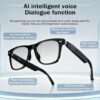 Cavenirer Blue-Light Filter Audio Sunglasses with AI Voice Control