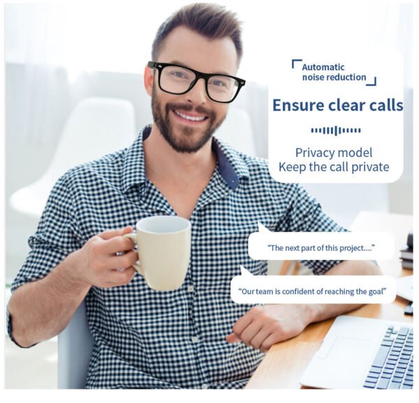 Cavenirer Blue-Light Filter Audio Sunglasses with AI Voice Control